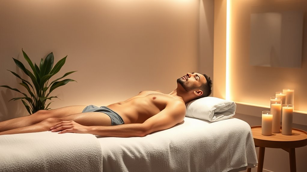 men embracing aesthetic treatments