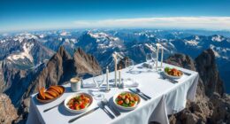 mountain peak gourmet dining