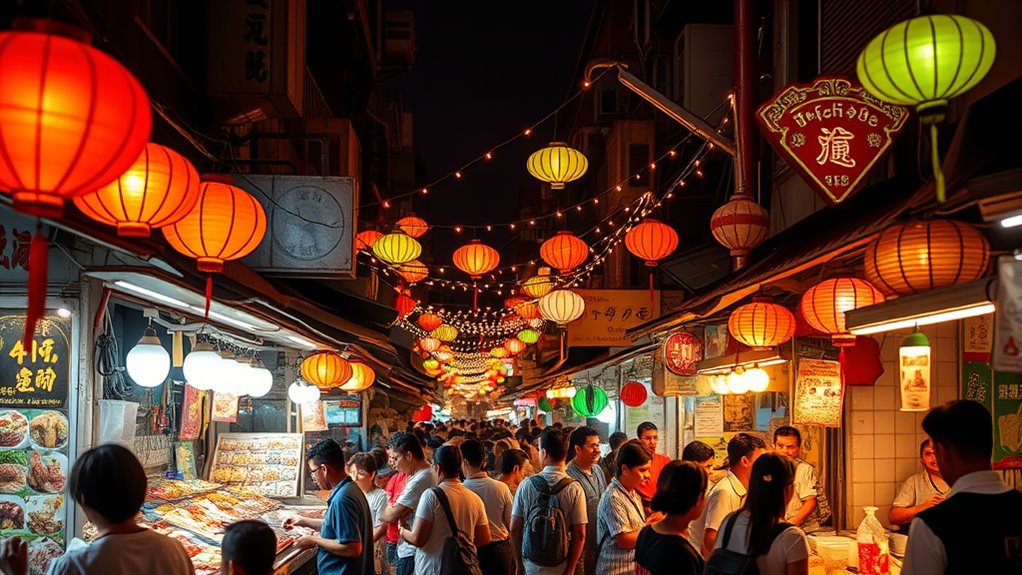 night market social atmosphere