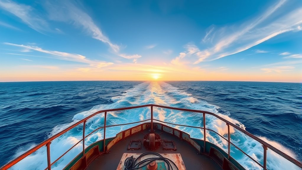 ocean voyage on cargo ship