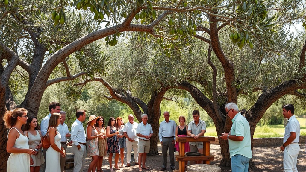 olive harvesting and tasting
