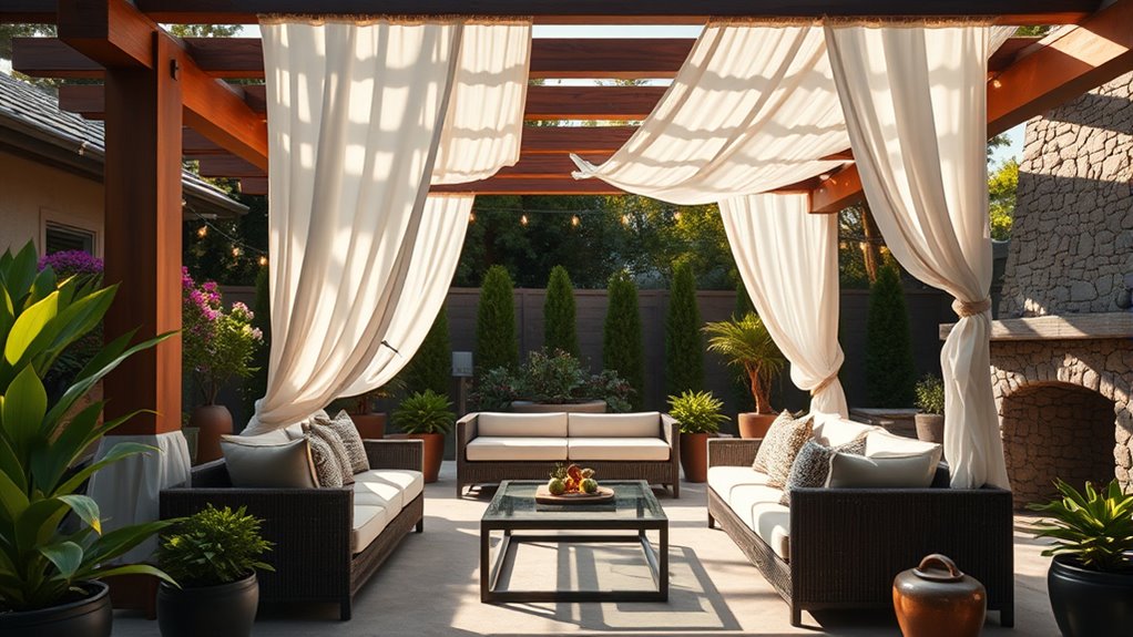 outdoor shade and lounge
