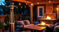 outdoor warmth and ambiance
