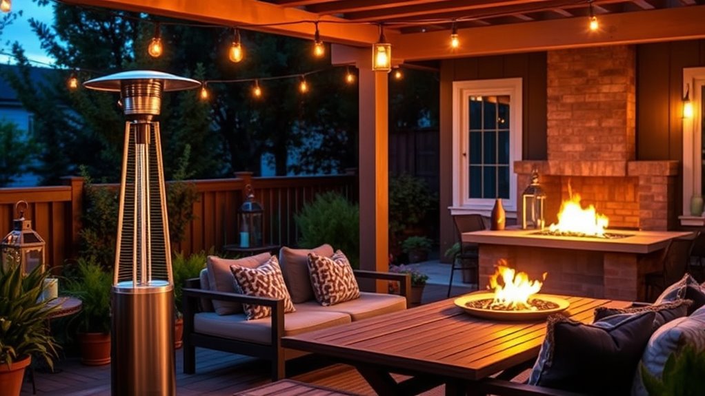 outdoor warmth and ambiance