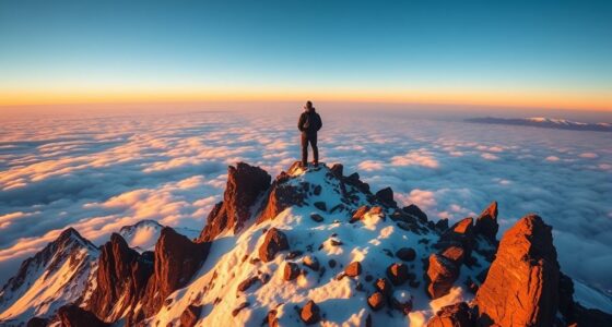 perspective shifting mountain ascent