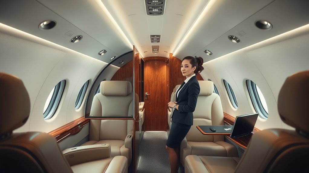 private confidential in flight environment