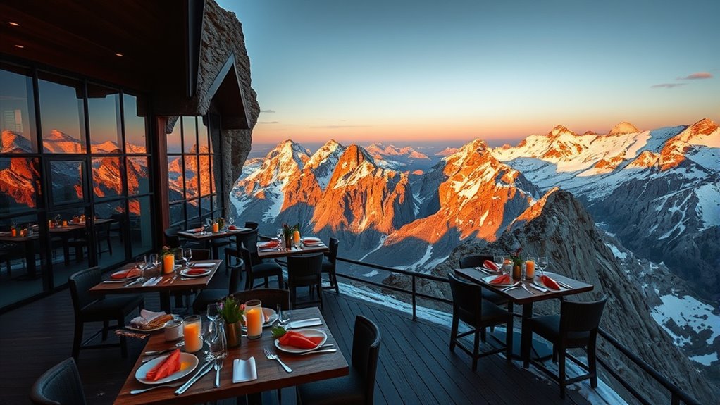 rustic modern mountain restaurant design