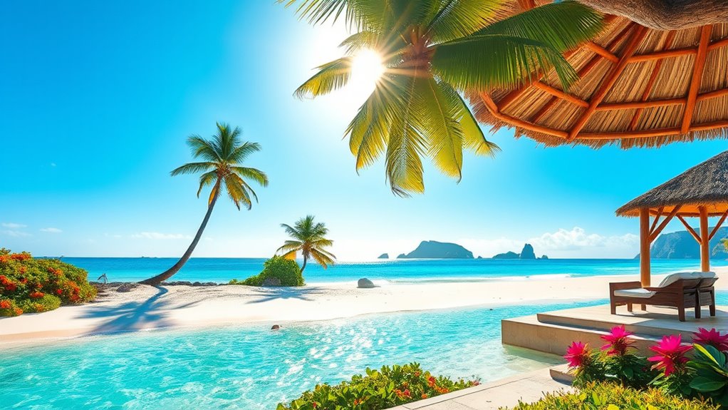secluded beaches and spas