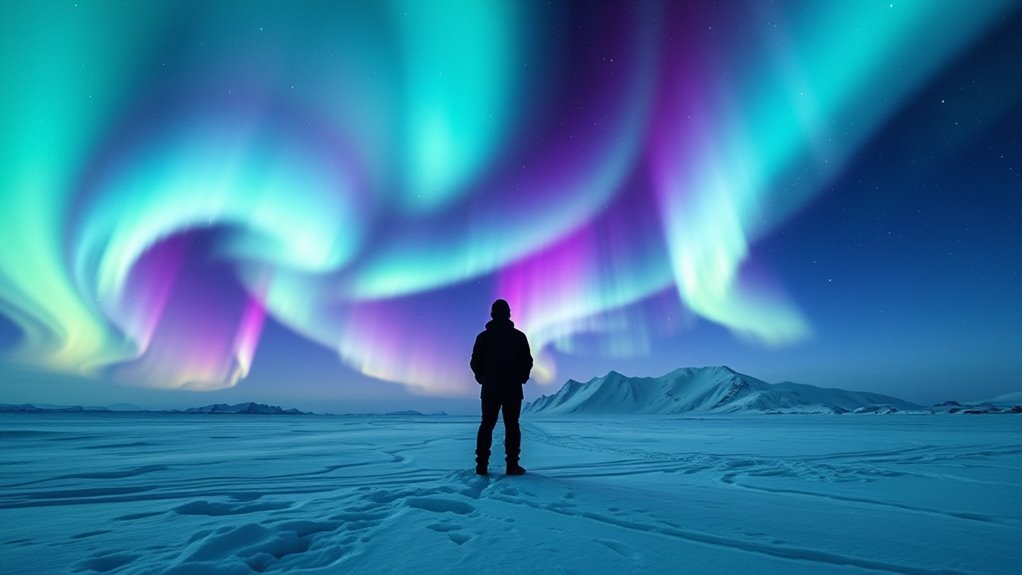 solo arctic northern lights