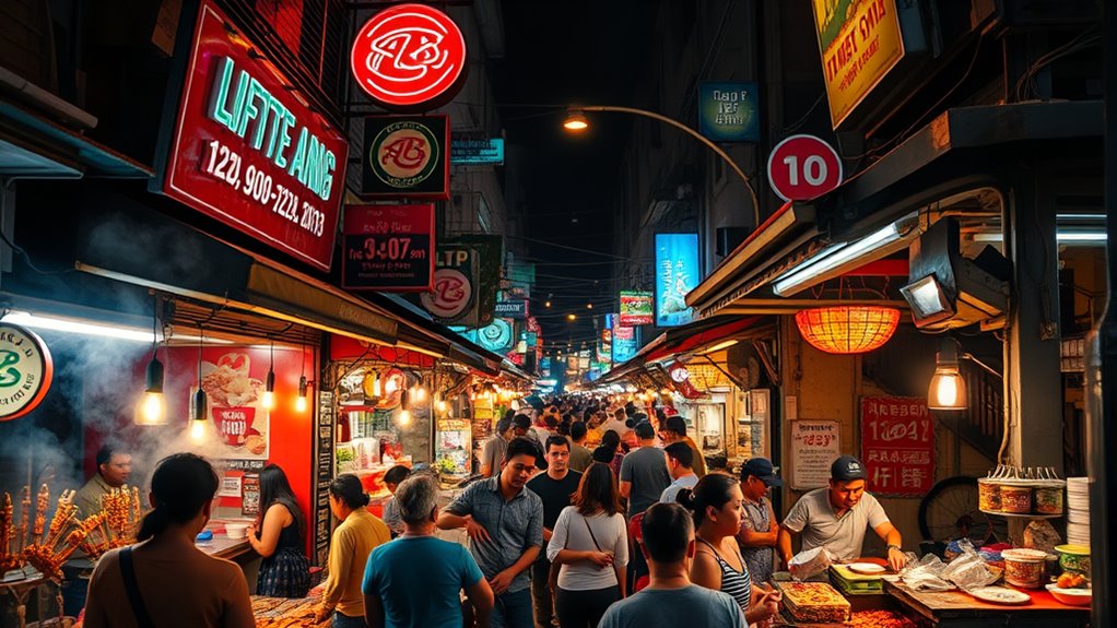southeast asia night market food