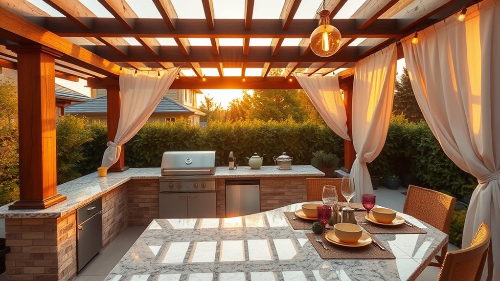 stylish outdoor cooking spaces