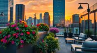 urban rooftop green spaces