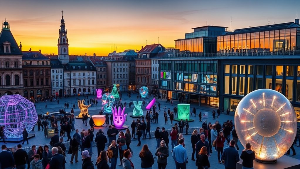 vibrant digital art exhibitions