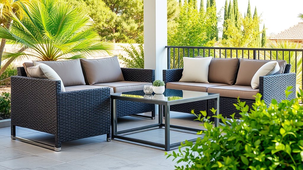 weatherproof furniture material selection
