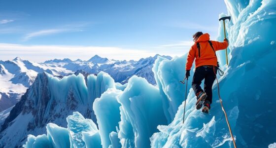 challenging icy mountain excursions