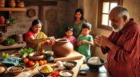cooking with local families