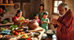 cooking with local families