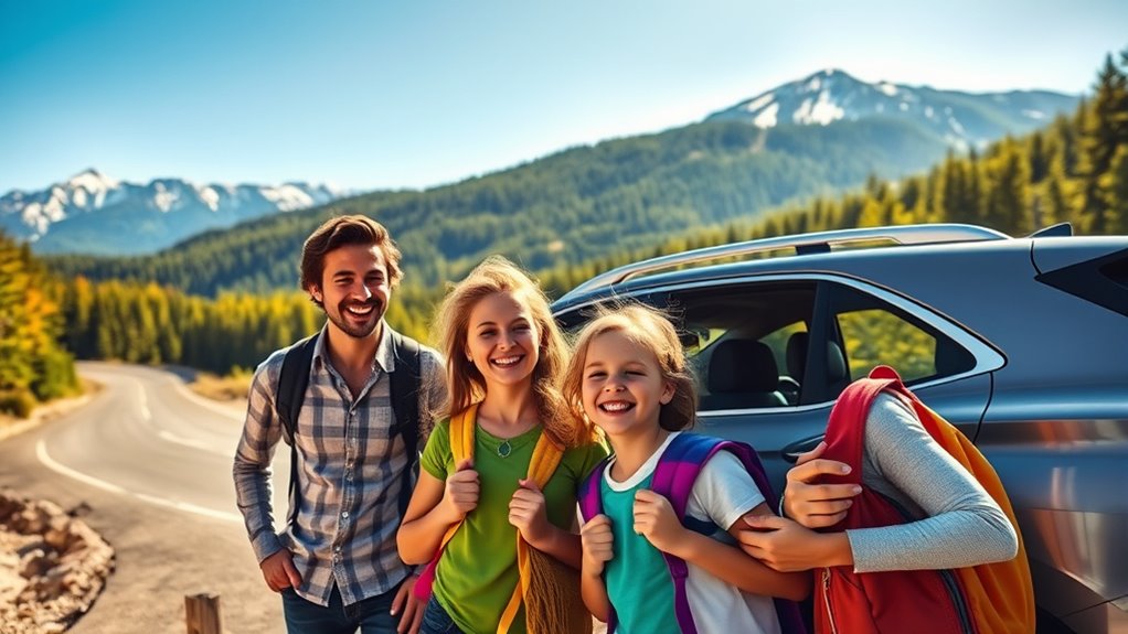 family bonding on road trips