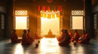 living with buddhist monks