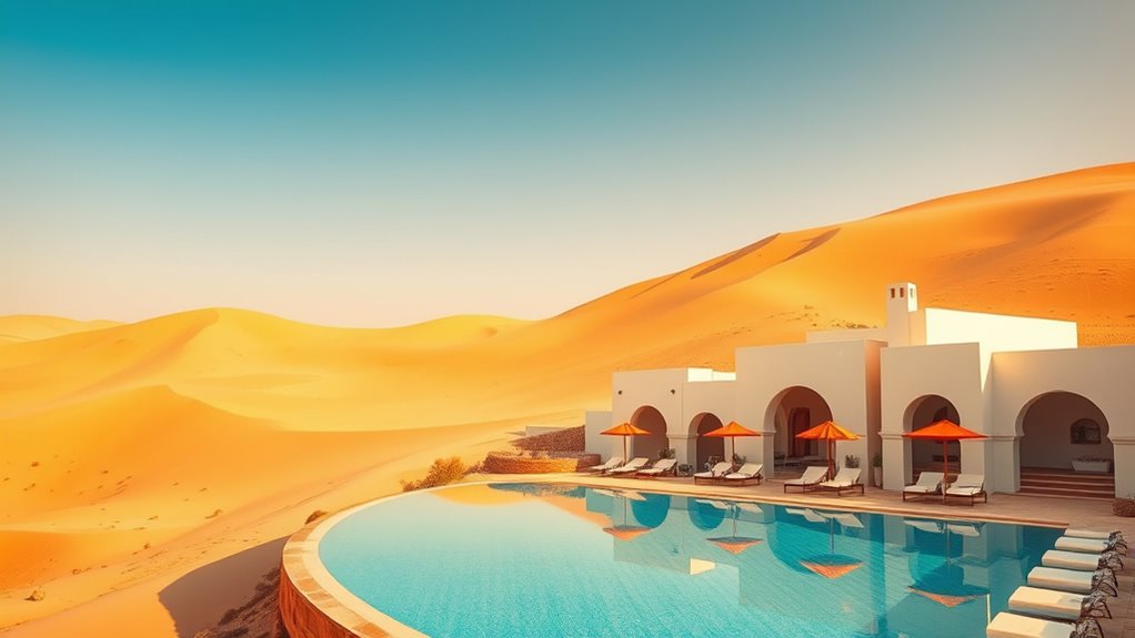 luxurious desert landscape retreats