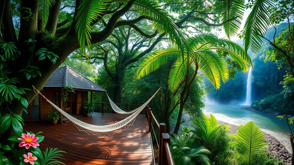 luxurious rainforest lodge stays