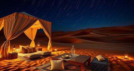 luxurious sahara desert camping