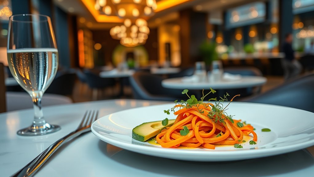 luxury dining embraces plant based