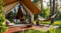 luxury outdoor camping