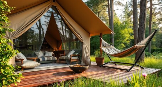 luxury outdoor camping