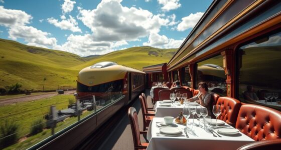 luxury scenic train dining