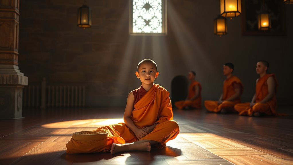 monastic routine and meditation