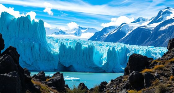 patagonian glaciers in south