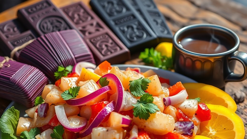 peruvian dishes and desserts