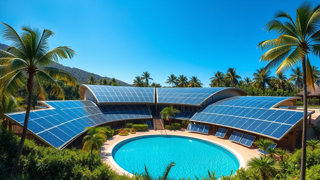 solar powered resort energy