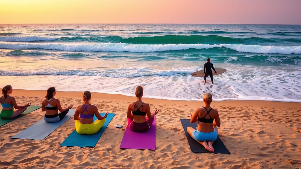 surf yoga mindfulness harmony