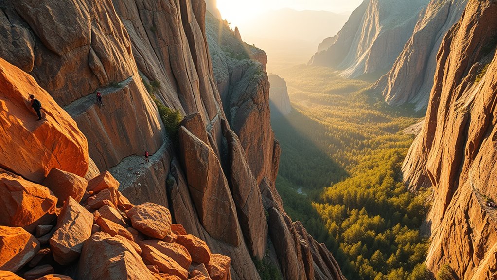 varied climbing adventure spots