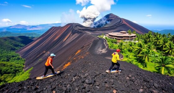 volcano boarding luxury retreat