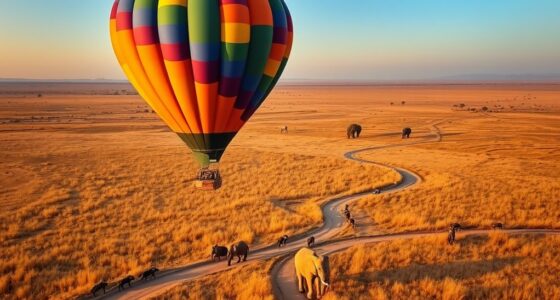 wildlife from balloon safari