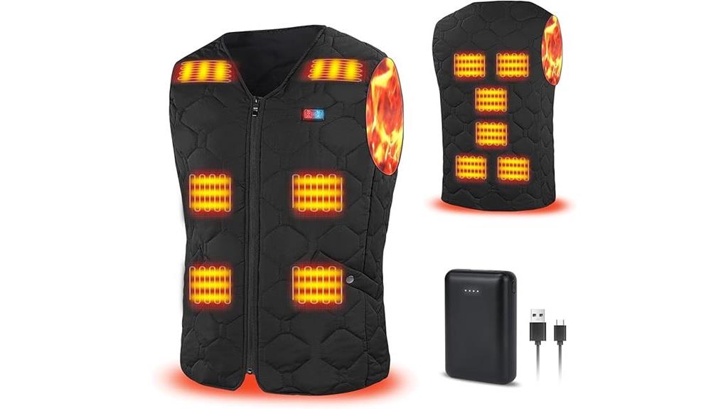 men s heated electric vest