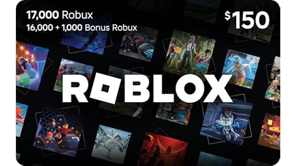 roblox gift card 17000 robux