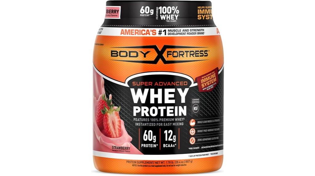 strawberry body fortress whey