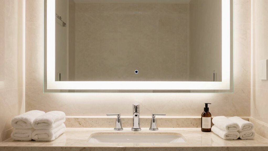 anti fog mirror lighting