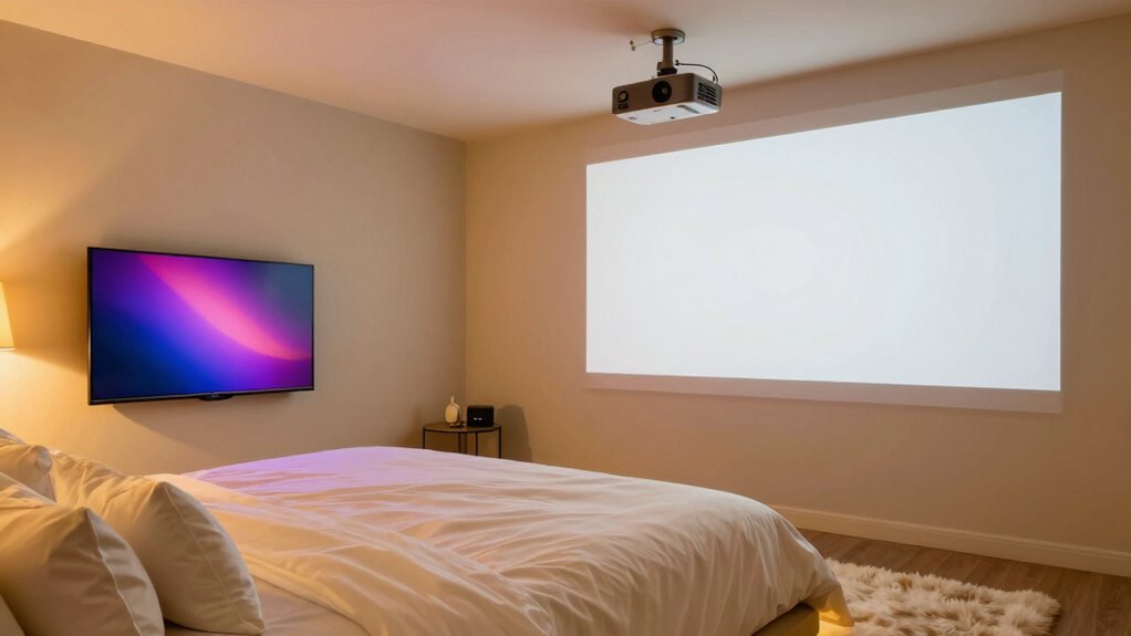 choose projector or tv