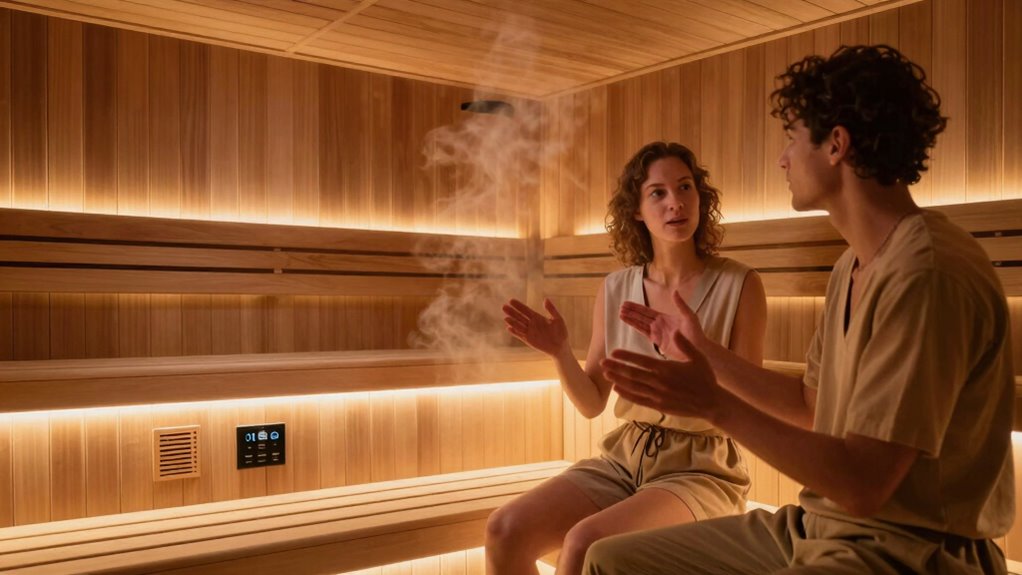 sauna features and options