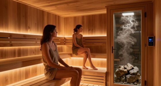 sauna features power venting