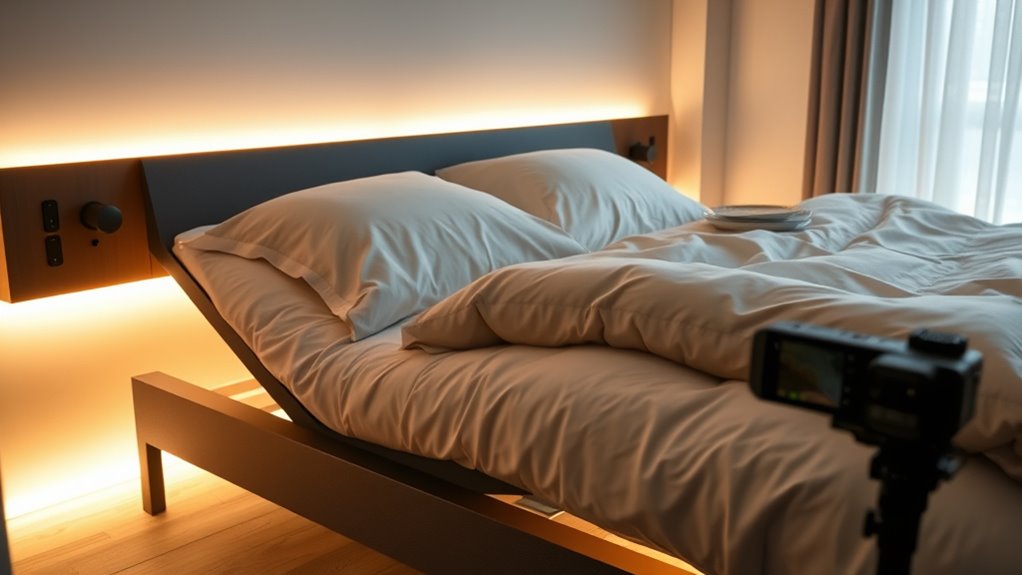 adjustable bed lighting features