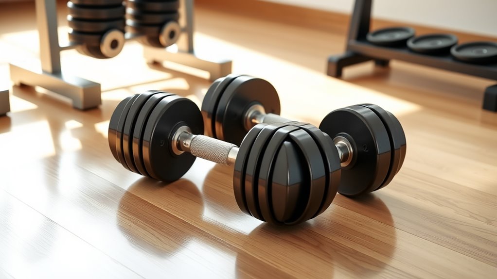 adjustable dumbbells safety features
