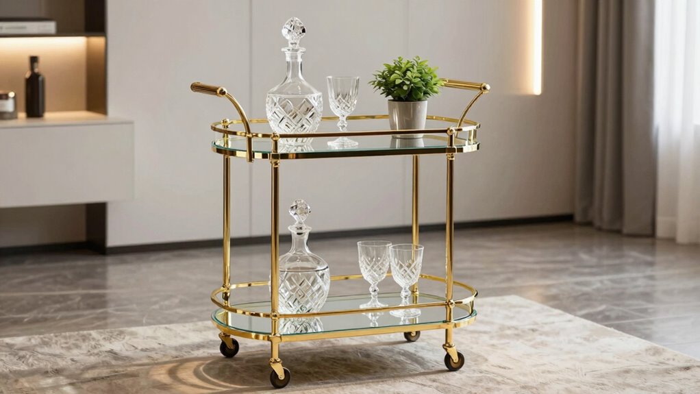 luxury bar cart essentials