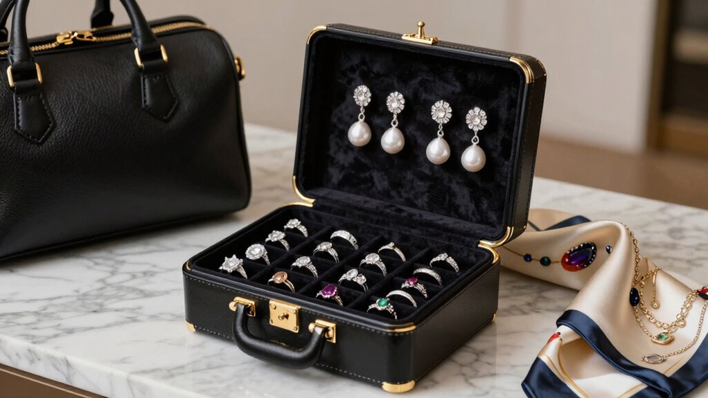luxury travel jewelry cases