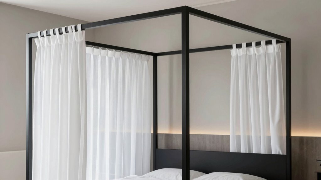 modern metal canopy beds